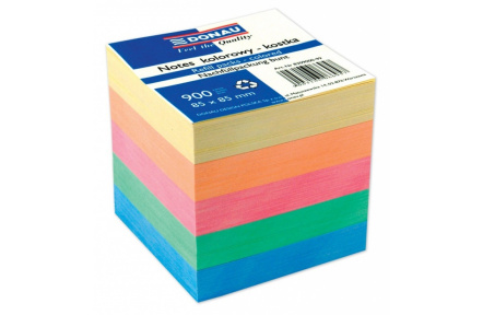 Kostka papírová lepená barevná, náhradní listy DONAU, 900listů