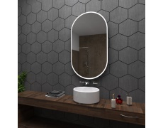 Koupelnové zrcadlo s LED podsvětlením 60x100 cm HAMBURG