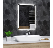Koupelnové zrcadlo s LED podsvětlením 40x100 cm RYGA