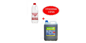 AgaChem Chemie pro mobilní a suché toalety 2v1 5l + CAMPI Red 2L  CENOVĚ VÝHODNÁ SADA