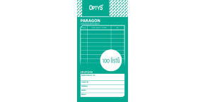 Obchodní paragon nečíslovaný, 100 listů OP70