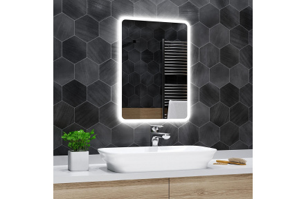 Koupelnové zrcadlo s LED podsvícením 80x110 cm OSAKA
