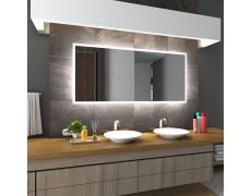 Koupelnové zrcadlo s LED podsvícením 140x90cm BOSTON