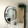 Koupelnové zrcadlo zaoblené PALERMO PREMIUM s LED osvětlením