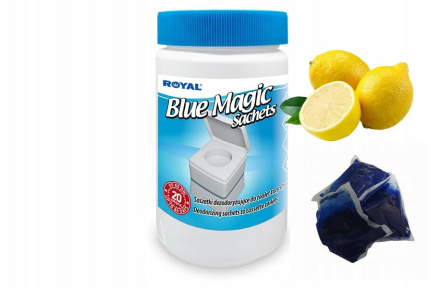 Blue Magic Aut Sachets LEMON v dóze 20ks tablety do chemického WC