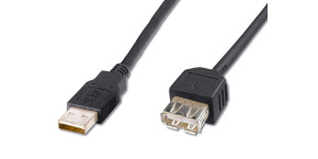 Prodlužovací kabel USB 2.0 , A-A, 1,8m černá