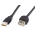 Prodlužovací kabel USB 2.0 , A-A, 1,8m černá
