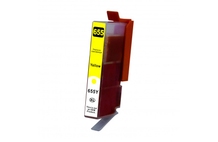 HP 655 ,CZ112 , žlutá 15ml ,kompatibilní inkoustová kazeta 100%NEW , HP CZ112AE, č.655 - Yellow