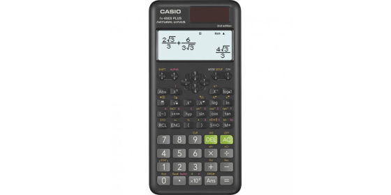 Casio Kalkulačka FX 85 ES Plus E2, černá, školní, s duálním napájením
