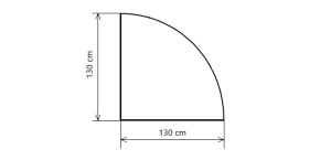 Koupelnové zrcadlozakulacené s LED podsvícením130x130cm BALI ATYP