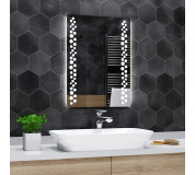 Koupelnové zrcadlo s LED podsvícením 45x90 cm TORONTO
