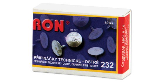 Připínáčky technické RON 232 10mm 50ks