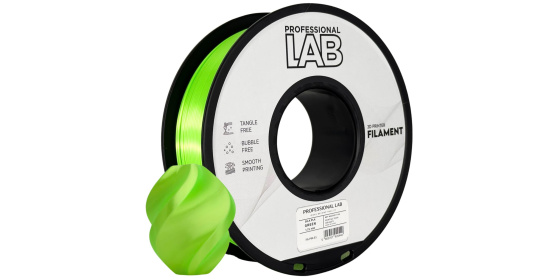 Profesional Lab Filament SILK PLA zelená 1.75mm 1kg