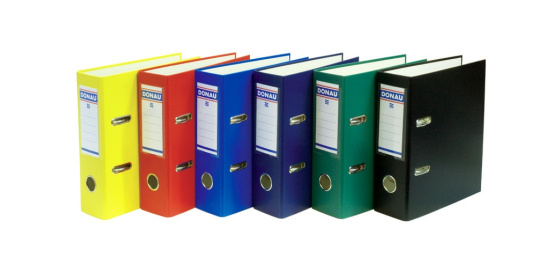 Pákový pořadač DONAU A5 na výšku zelený A5 75mm