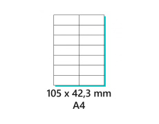 Etikety samolepící 105x42,3mm 100archů