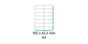 Etikety samolepící 105x42,3mm 100archů