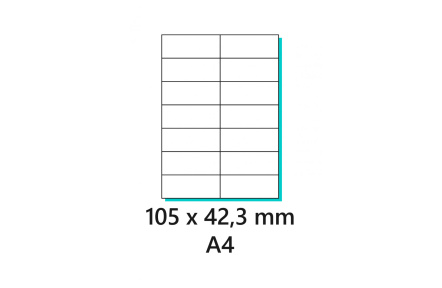 Etikety samolepící 105x42,3mm 100archů