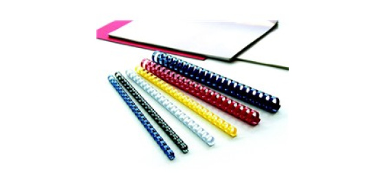 Plastový hřbet vázací pr.51mm 50ks černá pro plastovou vazbu , kroužková vazba