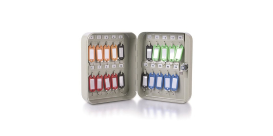 Schránka na klíče Donau - 20 klíčů, šedá