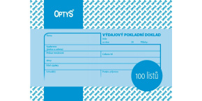 Výdajový pokladní doklad A6 OP1037