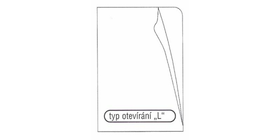 Zakládací obal ,,L" PP A4 180µm lesklý transparentní 25ks