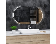 Koupelnové zrcadlo s LED podsvětlením 120x60 cm KAIR