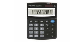Rebell Kalkulačka RE-SDC412 BX, černá, stolní, dvanáctimístná