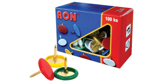 Připínáčky barevné RON 224 100ks