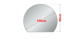 Zrcadlo kulaté  Ø 105cm ATYP bez LED osvětlení 
