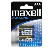 Baterie alkalická, LR-3, AAA, 1.5V, Maxell, blistr, 4-pack