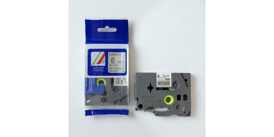 Páska Brother TZ-M911 / TZe-M911, 6mm x 8m, černý tisk / stříbrný podklad kompatibilní