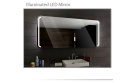 Koupelnové zrcadlo s LED podsvětlením 120x70 cm OSLO