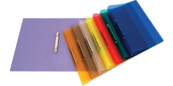 Pořadač dvoukroužkový 2cm průhledný zelený