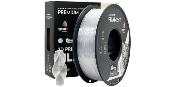 Smart Print Filament PETG transparentní 1.75mm 1kg