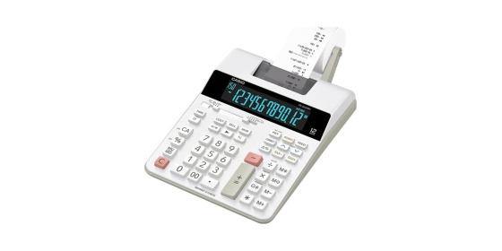 Casio Kalkulačka FR 2650 RC, bílá, dvanáctimístná, síťové napájení
