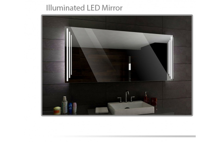 Koupelnové zrcadlo s LED podsvícením 120x70 cm PRAGA