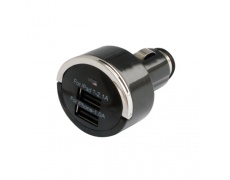 Adaptér USB 2w1 1A/2.1A , USB nabíječka 12-24V, mini (2x, max.2100mA,DC 5V+-5%) autozapalovač