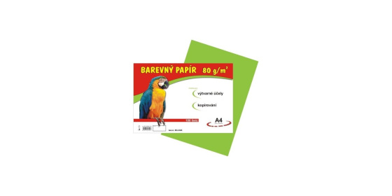 Barevné papíry A4 80g 100ls světle zelené