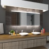 Koupelnové zrcadlo s LED podsvícením 90x65 cm SEOUL