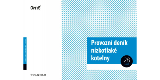 Provozní deník nízkotlaké kotelny A4 OP1240