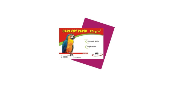 Barevné papíry A4 80g 100ls růžové