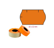 Cenové etikety 22x12mm CONTACT oranžové