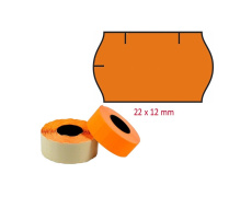 Cenové etikety 22x12mm CONTACT oranžové