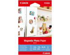 Canon Magnetický Photo Paper, foto papír, lesklý, bílý, Canon PIXMA, 10x15cm, 4x6", 670 g/m2, 5 ks, 3634C002