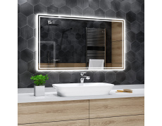 Koupelnové zrcadlo s LED podsvětlením 150x110cm WIEDEN