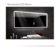 Koupelnové zrcadlo s LED podsvětlením 120x70 cm MADRID