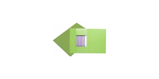 Mapa odkládací 3klopá classic zelená, papírové desky 1ks