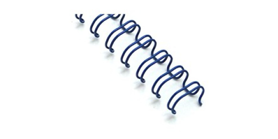 Kovový hřbet 4.8mm modrý 100ks 