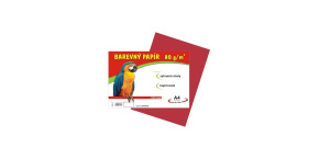 Barevné papíry A4 80g 100ls červené