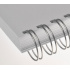 Kovový hřbet 6.4mm stříbrný 100ks 